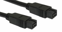Cables Direct CDLIEE-1402 FireWire cable 2 m 9-p Black (2m Firewire 9 Pin to 9 Pin Cable)