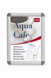 Nobo Essence A3 Poster Frame (Nobo 1902213 A3 Clip Frame Silver and Grey)