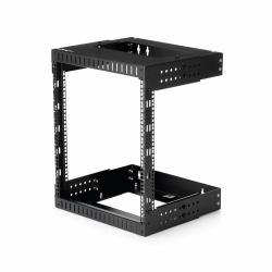 StarTech.com 12U 19" Wall Mount Network Rack - Adjustable Depth 12-20" 2 Post Open Frame Server Room Rack for AV/Data/ IT Communication/Computer Equipment/Switch w/Cage Nuts & Screws (WALL MOUNT RA...
