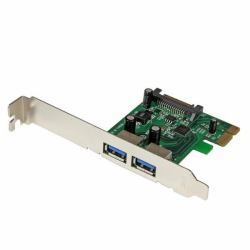 StarTech.com 2 Port PCI Express [PCIe] SuperSpeed USB 3.0 Card Adapter with UASP - SATA Power (2PORT USB 3 PCIE CONTROLLER - CARD W/ UASP - 5GBPS USB 3 CARD)