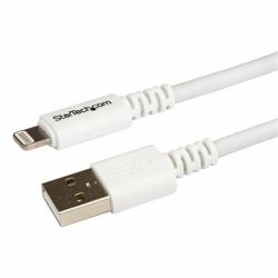 StarTech.com 3 m [10 ft.] USB to Lightning Cable - Long iPhone / iPad / iPod Charger Cable - Lightning to USB Cable - Apple MFi Certified - White (3M USB TO LIGHTNING CABLE - USB IPHONE/IPAD CHARGI...