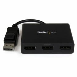 StarTech.com 3-Port Multi Monitor Adapter - DisplayPort 1.2 MST Hub to Dual 4K 30Hz & 1x 1080p - Video Splitter for Extended Desktop Mode on Windows PCs Only - DP to 3x DP Monitors (DP TO DP MULTI ...