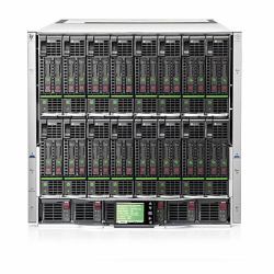 Hewlett Packard Enterprise BLc7000 Platinum Enclosure with 1 Phase 6 Pwr Supplies 10 Fans ROHS 16 OV Lic (HP BLC7000 1PH 6PS 10FAN 16 OV PLAT)