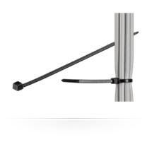 Microconnect CABLETIE5 cable tie Ladder cable tie Black 100 pc[s] (Cable tie 100pcs Black, 280mm - X 4,8mm 280mm X 4,8mm, UV - resistant Weather resistant Nylon, breaking strenght : 22.6 kg - Warra...