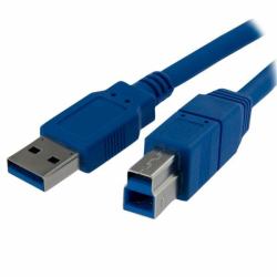 StarTech.com 1m SuperSpeed USB 3.0 Cable A to B - M/M (1M USB 3.0 A TO B CABLE - USB - 3.0 CORD M/M - BACK)