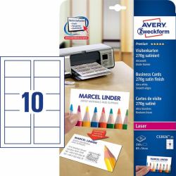 Avery C32026-25 business card Laser/Inkjet Cardboard White 25 pc[s] (Avery Quick & Clean - Business Cards [)