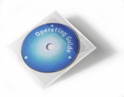 Durable POCKETFIX Cover 1 discs Transparent (Durable POCKETFIX Adhesive CD/DVD Pouch [100])