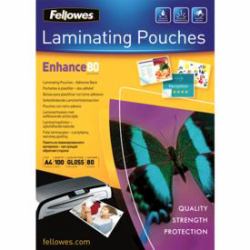 Fellowes 53022 laminator pouch 100 pc[s] (Fellowes 53022 A4 80Mic Adhesive Backed Pouch 100pk)