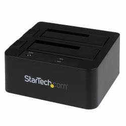 StarTech.com Dual-Bay USB 3.0 / eSATA to SATA Hard Drive Docking Station, USB Hard Drive Dock, External 2.5/3.5" SATA I/II/III SSD/HDD Docking Station, Hot-Swap Hard Drive Bays, Top-Loading (ESATA/...