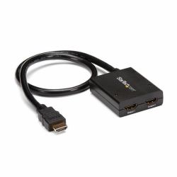 StarTech.com 4K HDMI 2-Port Video Splitter – 1x2 HDMI Splitter – Powered by USB or Power Adapter – 4K 30Hz (HDMI 2-PORT 4K VIDEO SPLITTER - POWERED BY USB OR POWER ADAPTER)