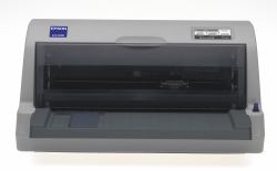 Epson LQ-630 (Epson LQ-630 Dot matrix flat-bed printer, 24 pins, 80 column, original + 4 copies, 300 cps HSD [10 cpi], Epson ESC/P2 - IBM PPDS emulation, 14 fonts, 8 Barcode fonts, 2 paper paths, s...