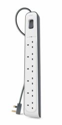Belkin BSV603AF2M surge protector White 6 AC outlet[s] 2 m (BELKIN 6 WAY SURGE PROTECTION - STRIP - 2M)