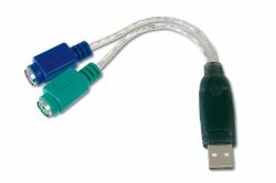Digitus USB - PS/2 Adapter (DIGITUS USB-PS/2 ADAPTER - 2X MINI-DIN 6/F)