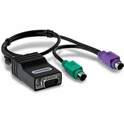 Trendnet TK-CAT5P PS/2 cable 0.4 m 2x 6-p Mini-DIN Black (CAT5 PS/2 SERVER INTERFACE - .)
