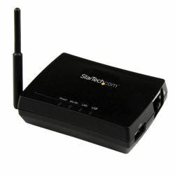 StarTech.com 1 Port USB Wireless-N 150Mbps AirPrint Server - 802.11b/g/n (1 PORT USB WIRELESS PRINT SERVER)