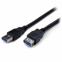 StarTech.com 2m Black SuperSpeed USB 3.0 Extension Cable A to A - M/F (2M BLACK USB 3.0 MALE TO FEMALE - USB 3.0 EXTENSION CABLE A TO A)