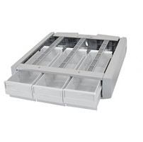 Ergotron 97-864 multimedia cart accessory Grey, White Drawer (SUPPLEMENTAL TRIPLE STORAGE DRAWER)