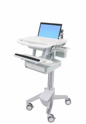 Ergotron StyleView Aluminium, Grey, White Laptop Multimedia cart (STYLEVIEW LAPTOP CART1 DRAW - ER)