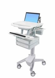 Ergotron StyleView Aluminium, Grey, White Laptop Multimedia cart (STYLEVIEW LAPTOP CART - 2 DRAWERS)