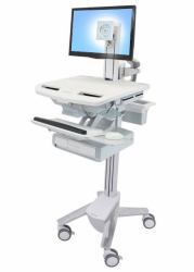 Ergotron StyleView Aluminium, Grey, White Flat panel Multimedia cart (STYLEVIEW CART WITH LCD PIVOT - 1 DRAWERS)