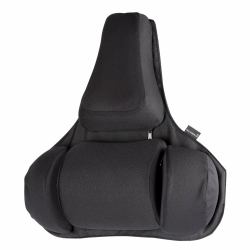 Fellowes Back Support for Office Chair - Professional Series Ultimate Back Support with Antibacterial Protection - H36.5 x W37.5 x D5.5cm (Fellowes 8041801 Pro Series Ultimate Back Support)
