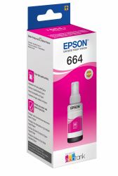 Epson 664 EcoTank Magenta Ink Bottle (T6643 MAGENTA INK BOTTLE 70ML - .)