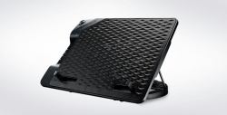 Cooler Master NotePal Ergostand III laptop cooling pad 43.2 cm [17"] 800 RPM Black (Notebook Master Notepal ErgoSt - III retail - Warranty: 24M)
