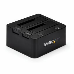 StarTech.com Dual-Bay USB 3.0 to SATA and IDE Hard Drive Docking Station, USB Hard Drive Dock, External 2.5/3.5" SATA I/II/III and IDE [40 pin] SSD/HDD Docking Station, Hot-Swap Hard Drive Bays, To...