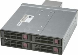 Supermicro CSE-M14TQC drive bay panel Black (MOBILE RACK 4X2.5 FOR 1X5.25,CSE-M14TQC - 4x 2.5&quot HDD, SAS3/SATA3, 1x 4cm Exhaust Fan)