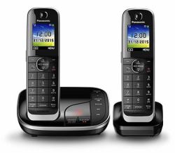 Panasonic KX-TGJ322E DECT telephone Caller ID Black (PANASONIC KX-TGJ322EB TWIN)