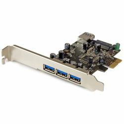 StarTech.com 4-Port PCI Express USB 3.0 Card (4PORT PCIE USB 3.0 ADAPTER CARD - 1 INTERNAL + 3 EXTERNAL PORTS)