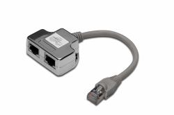 Digitus CAT 5e patch cable adapter, 2x CAT 5e, shielded (DIGITUS CAT 5E PATCH CABLE - ADAPTER)