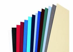 GBC Binding Covers LeatherGrain A4 250gsm (GBC CE040070 Leathergrain A4 Binding Cover White pack of 100)
