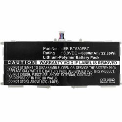 CoreParts MBTAB0039 tablet spare part/accessory Battery (Battery 26Wh Li-ion 3.8V - 6800mAh for Samsung Gal Tab4 - 26Wh Li-ion 3.8V 6800mAh for Samsung Galaxy Tab 4 10.1 SM-T530, Galaxy Tab 4 - War...