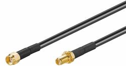 Microconnect 51675 coaxial cable 1 m RP-SMA Black (WLAN ANTENNA EXTENSION CABLE - RP-SMA PLUG <gt/> RP-SMA JACK - - 1M RP-SMA plug <gt/> RP-SMA jack - Warranty: 36M)