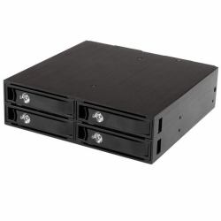 StarTech.com 4-bay mobile rack backplane for 2.5in SATA/SAS drives (INSTALL 4 SSD/HDDS IN 5.25 BAY - FOR SAS II SATA DRIVES 5-15MM)