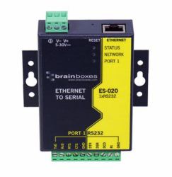 Brainboxes ES-020 serial server RS-232 (Brainboxes Ethernet to 1 x Serial ES-020)