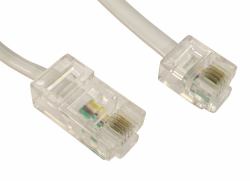 Cables Direct RJ-45 - RJ-11 5m White (CDL 5m RJ11 to RJ45 Cable - White)