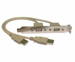 Cables Direct USB2-128 internal USB cable (CDL 0.28M USB 2.0 2XAM-2xAF BACK)
