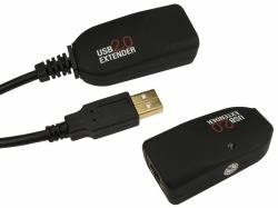 Cables Direct USB2-BOOST network extender Black (CDL 50m USB 2.0 Over Cat5e Ext)