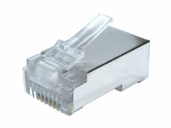Cables Direct UT-195BGD wire connector RJ-45 Silver (CDL Shielded RJ45 Plug [Bag of 100)