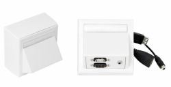 Vivolink WI221260 socket-outlet HDMI + USB A + 3.5mm White (Wall HDMI, USB + AUD 3,5mm - . - Warranty: 12M)