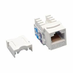 Tripp Lite N238-025-WH Cat6/Cat5e 110 Style Punch Down Keystone Jack - White, 25-Pack, TAA (Cat6/Cat5e 110 Style Punch Down Keystone Jack - White, 25-Pack, TAA N238-025-WH)
