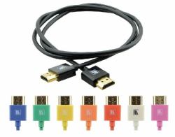 Kramer Electronics 1.8m HDMI m/m HDMI cable HDMI Type A [Standard] Black (C-HM/HM/PICO/BK-6 - 1.8m Black Ultra Slim Flexible M-M HDMI High Speed with Ethernet [4K@60Hz 4.4.4])