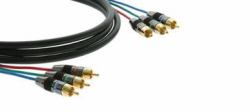 Kramer Electronics Component Cable 1.8m component [YPbPr] video cable 3 x RCA Black (3 RCA to 3 RCA Component cable M M 6ft - 3 RCA to 3 RCA Component cable M M 6ft)