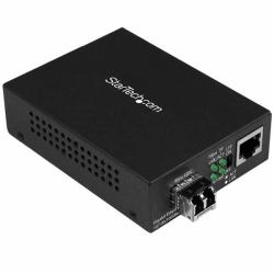 StarTech.com Multi-Mode [MM] LC Fiber Media Converter for 10/100/1000 Networks, Standalone Gigabit Ethernet to LC Converter, SFP Transceiver Included, 850nm, 550m - TAA (10/100/1000 ETHERNET NETWOR...