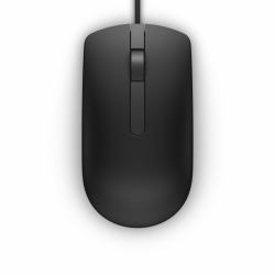 DELL Wired Mouse - MS116 - Black - [RTL BOX] (Dell MS116 Wired USB Mouse, 2-Buttons, 1000dpi and Optical Tracking, Ambidextrous Design for PC, Mac and Laptop, Black)