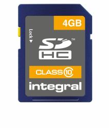 Integral 4GB SDHC MLC FLASH CL10 20 MB/S (4GB SDHC MLC FLASH CL10 20 MBS INTEGRAL)