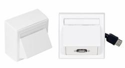 Vivolink Wall Box with USB2.0 (Wall Connection Box USB 2.0 - inc Thorsmann wall box . - Warranty: 12M)