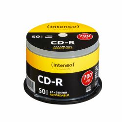 Intenso CD-R 700MB 52x 50 pc[s] (CD-R 700Mb 52x spindel [50] - CD-R 700MB, CD-R, 700 MB, 50 - pc[s], 120 mm, 80 min, 52x - Warranty: 12M)